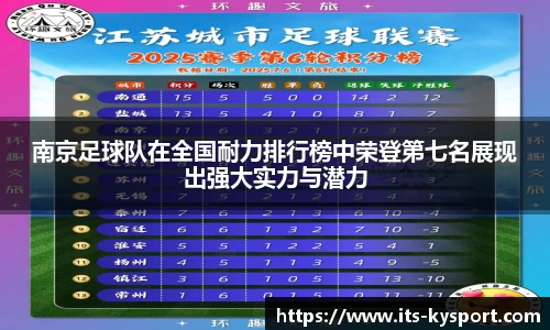 南京足球队在全国耐力排行榜中荣登第七名展现出强大实力与潜力